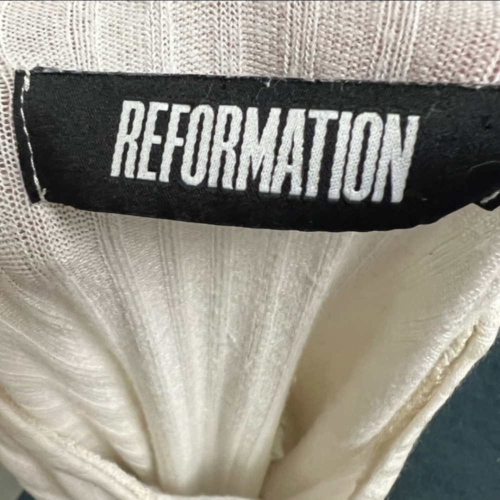 Reformation Knit Dress in Ivory - Picture 4 of 4